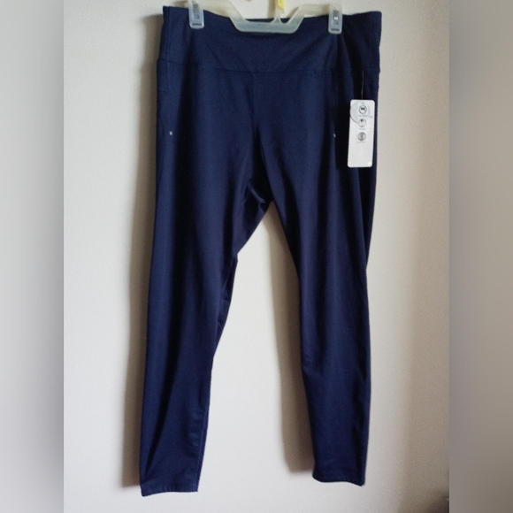 NWT Layers8 Blue reflective detail Qwick Dry leggings - Picture 2 of 10